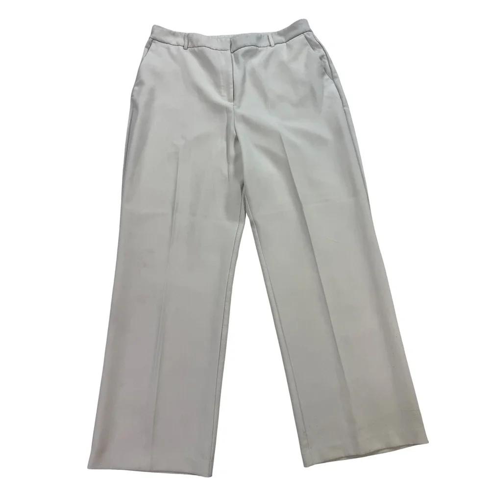 Joie Trousers Womens XL Beige Good Wide Leg Recycled Blend Professional